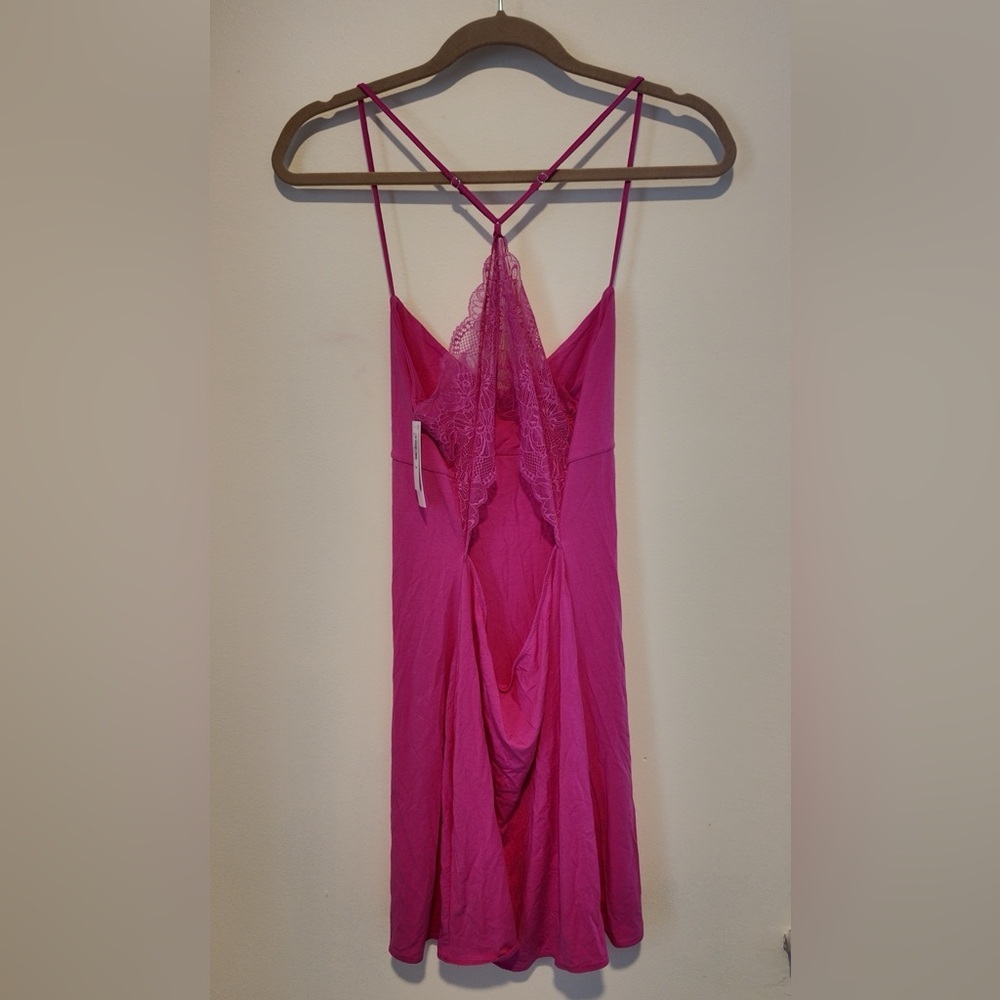 Victoria’s Secret Modal Lace Racerback Mini Slip Size M - Soft Cozy Minimal NWT - Picture 3 of 13
